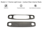 Model 3 / Y Dome Light Cover – Carbon Fiber Interior Mods