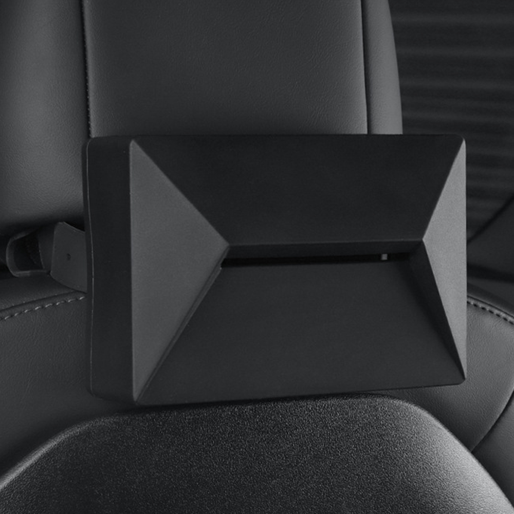 Black multi-function tissue box for Tesla Model 3 and Model Y
