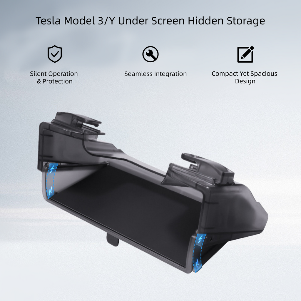 CUTIM Tesla Model 3/Y Under Screen Hidden Storage