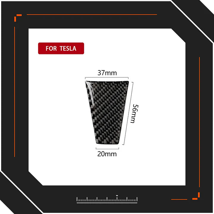 CUTIM Steering Wheel Interior Sticker for Tesla Model S/X