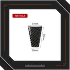 CUTIM Steering Wheel Interior Sticker for Tesla Model S/X