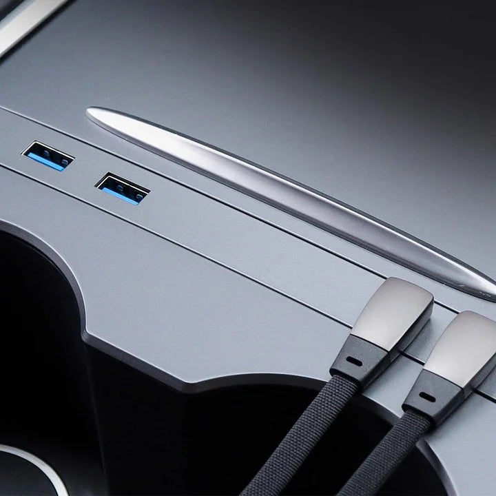CUTIM Multi-Port Center Console USB & Type-C Expansion Hub for Tesla Model 3 & Y | CUTIM