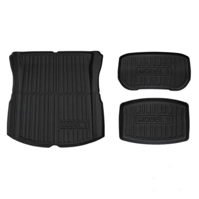 All-Weather TPE Front & Rear Trunk Mats for Tesla Model 3 Highland (2024+)