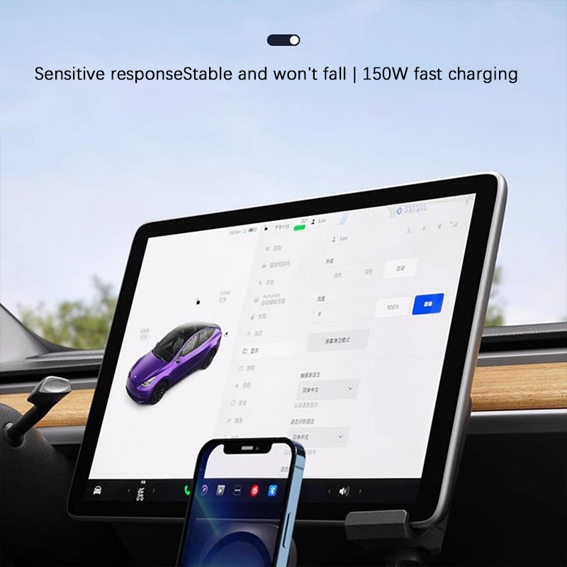 CUTIM One Character Transformable Gravity Cell Phone Holder For Tesla Model 3/Y/S/X