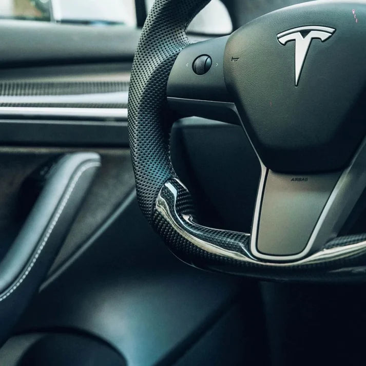 Sport Carbon Fiber Steering Wheel for Tesla Model 3 / Y