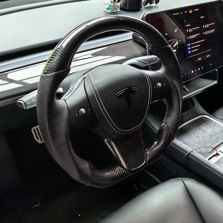 Sport Carbon Fiber Steering Wheel for Tesla Model 3 / Y