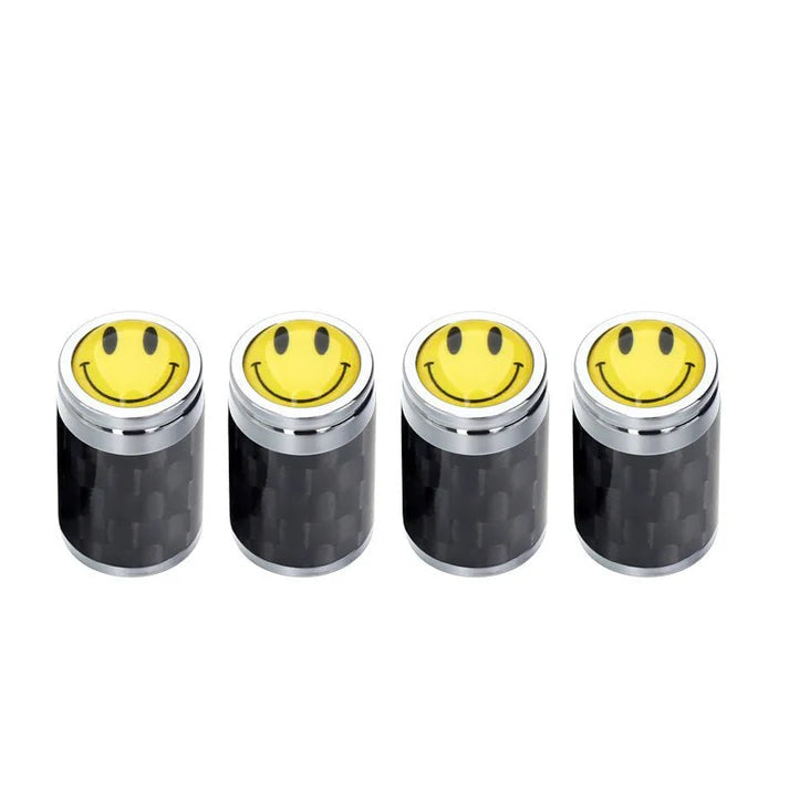 Carbon Fiber Car Wheel Tire Valve Stem Cap for Tesla Model 3/Y/S/X (4PCS)