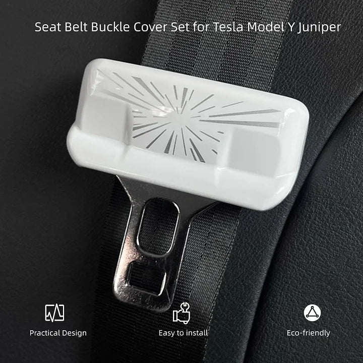 CUTIM Seat Belt Buckle Cover Set for Tesla Model Y Juniper