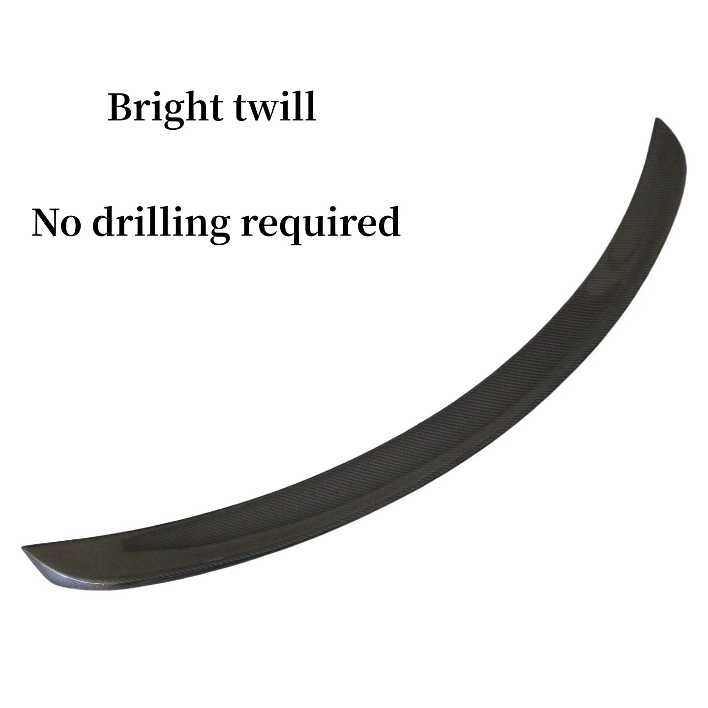 CUTIM Brand-new carbon fibre no-drill modification rear wing spoiler For Model S