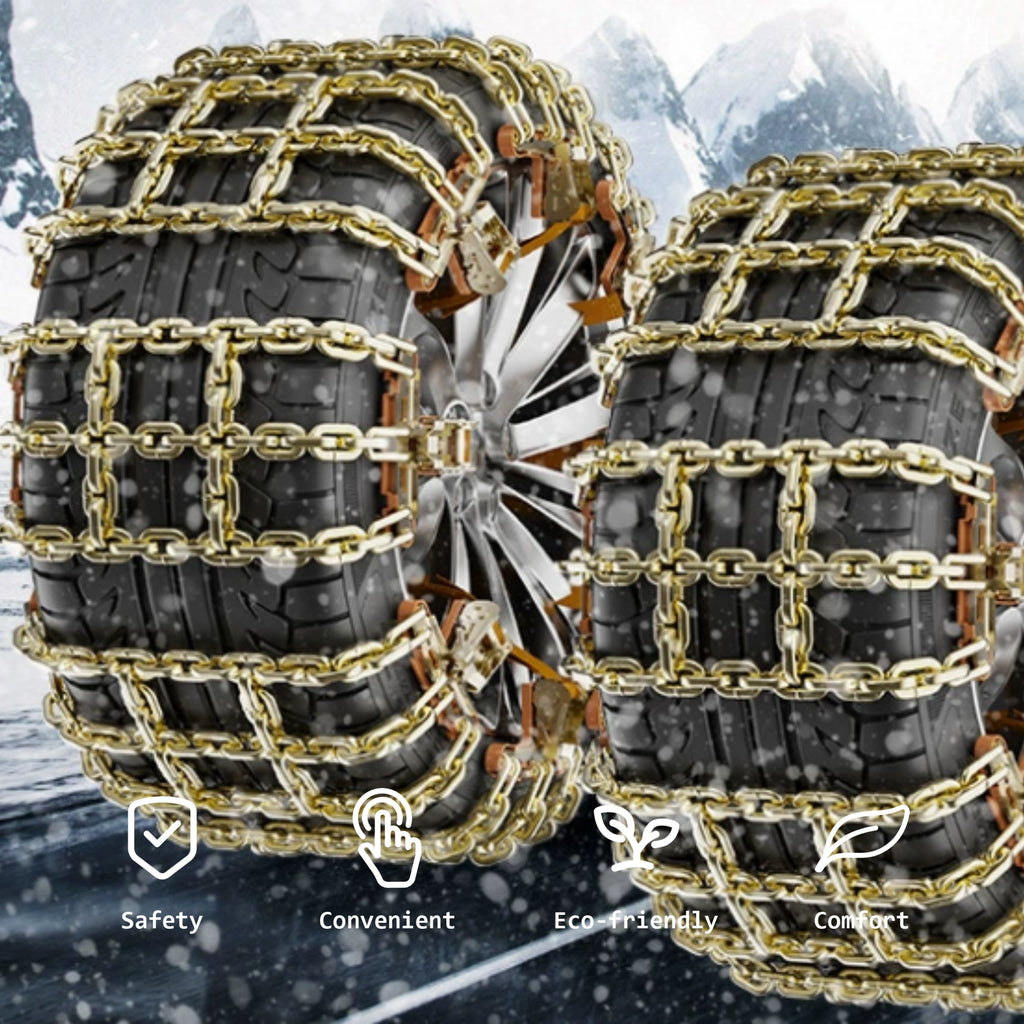 CUTIM Heavy-Duty Cross-Shaped Emergency Snow Chains for Tesla | CUTIM