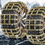 CUTIM Heavy-Duty Cross-Shaped Emergency Snow Chains for Tesla | CUTIM