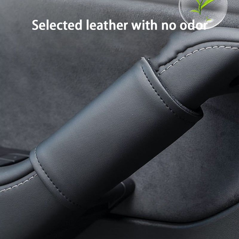 CUTIM Leather Inner Door handle Cover for Tesla Model 3 Model Y