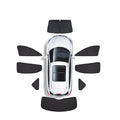 CUTIM Full 8-Piece Total Privacy Side Window Sunshade Set for Tesla Model Y | CUTIM
