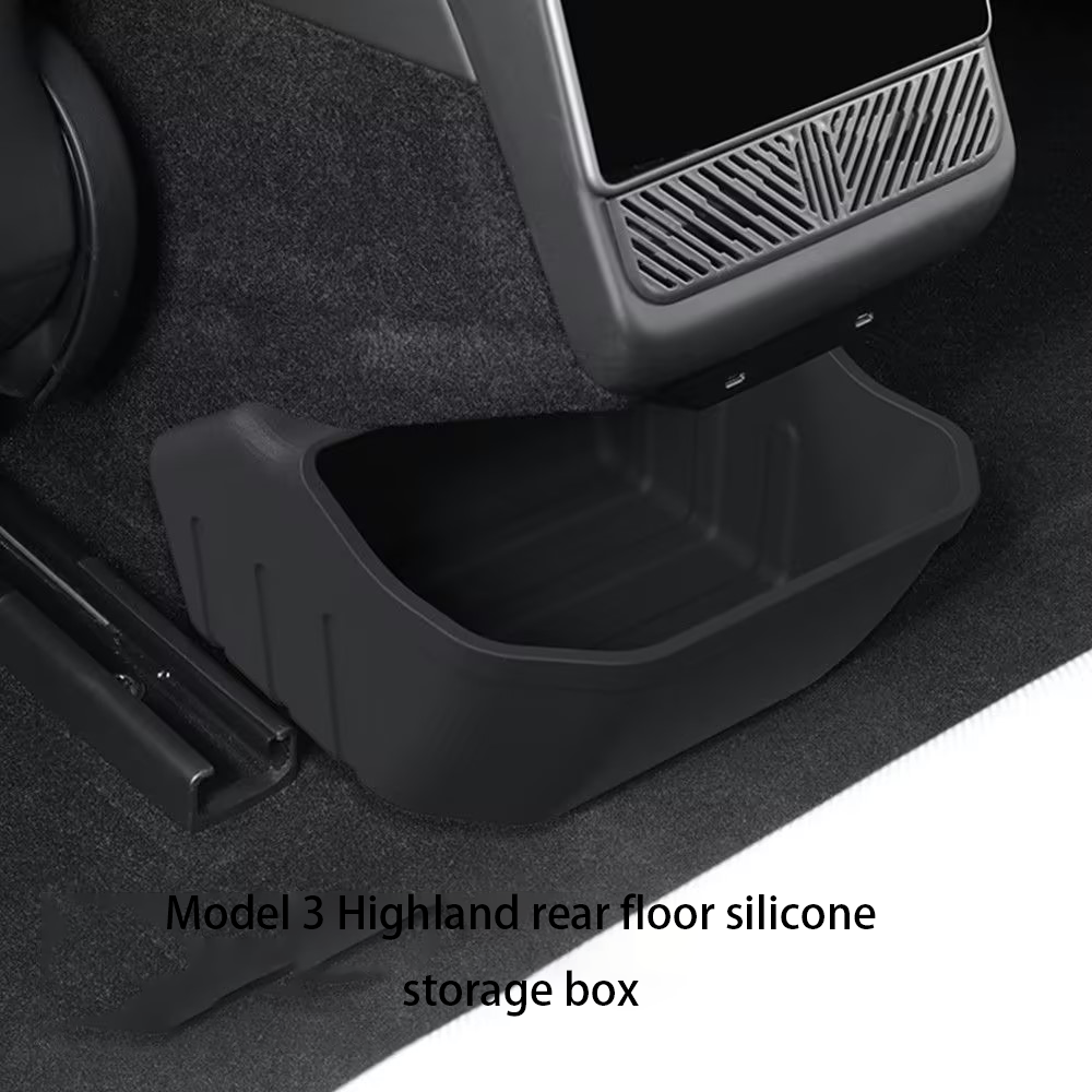 Rear Center Console Storage Organizer & Trash Bin for Tesla Model 3 & Model Y