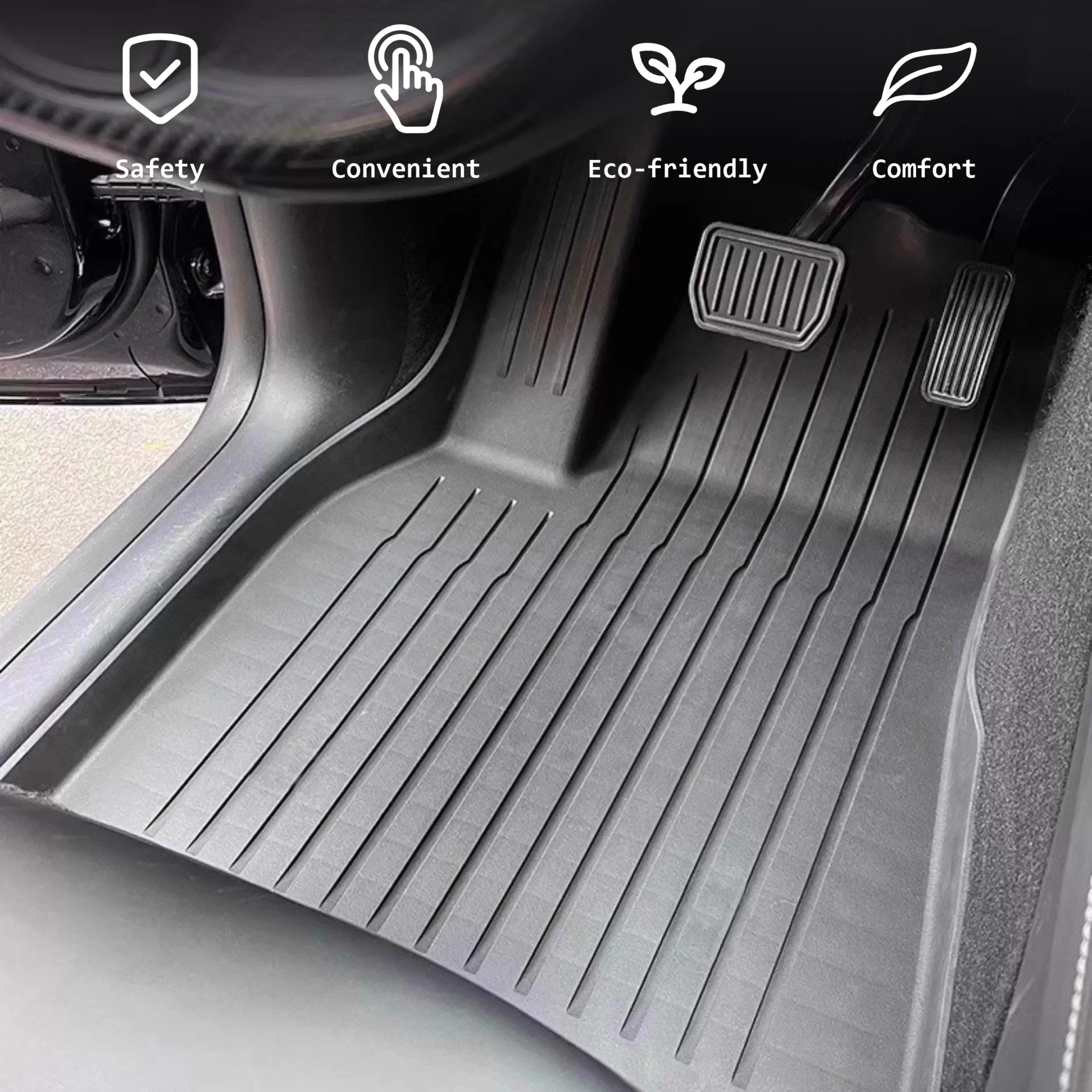 All-Weather TPE Floor Mats for Tesla Model Y Juniper