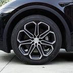 CUTIM 19 inch Plum Blossom Pattern Wheel Hub Protector for Model Y