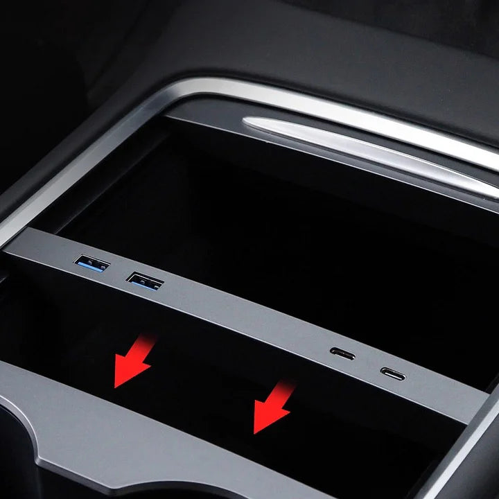 CUTIM Multi-Port Center Console USB & Type-C Expansion Hub for Tesla Model 3 & Y | CUTIM