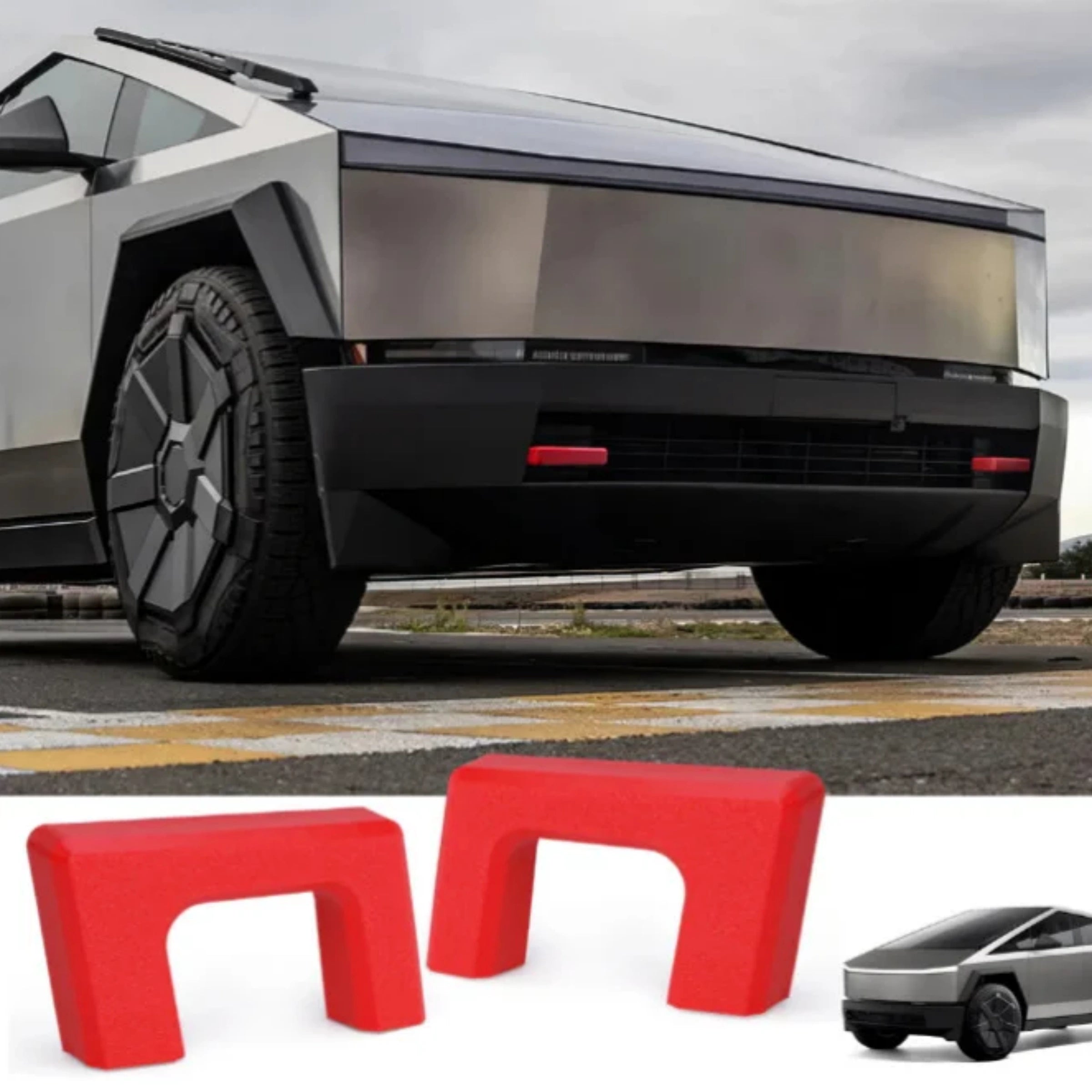 Front Tow Hook Covers for Tesla Cybertruck – Heavy Duty Protection