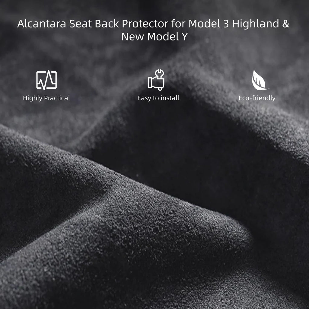 CUTIM Alcantara Seat Back Protector for Model 3 Highland & New Model Y