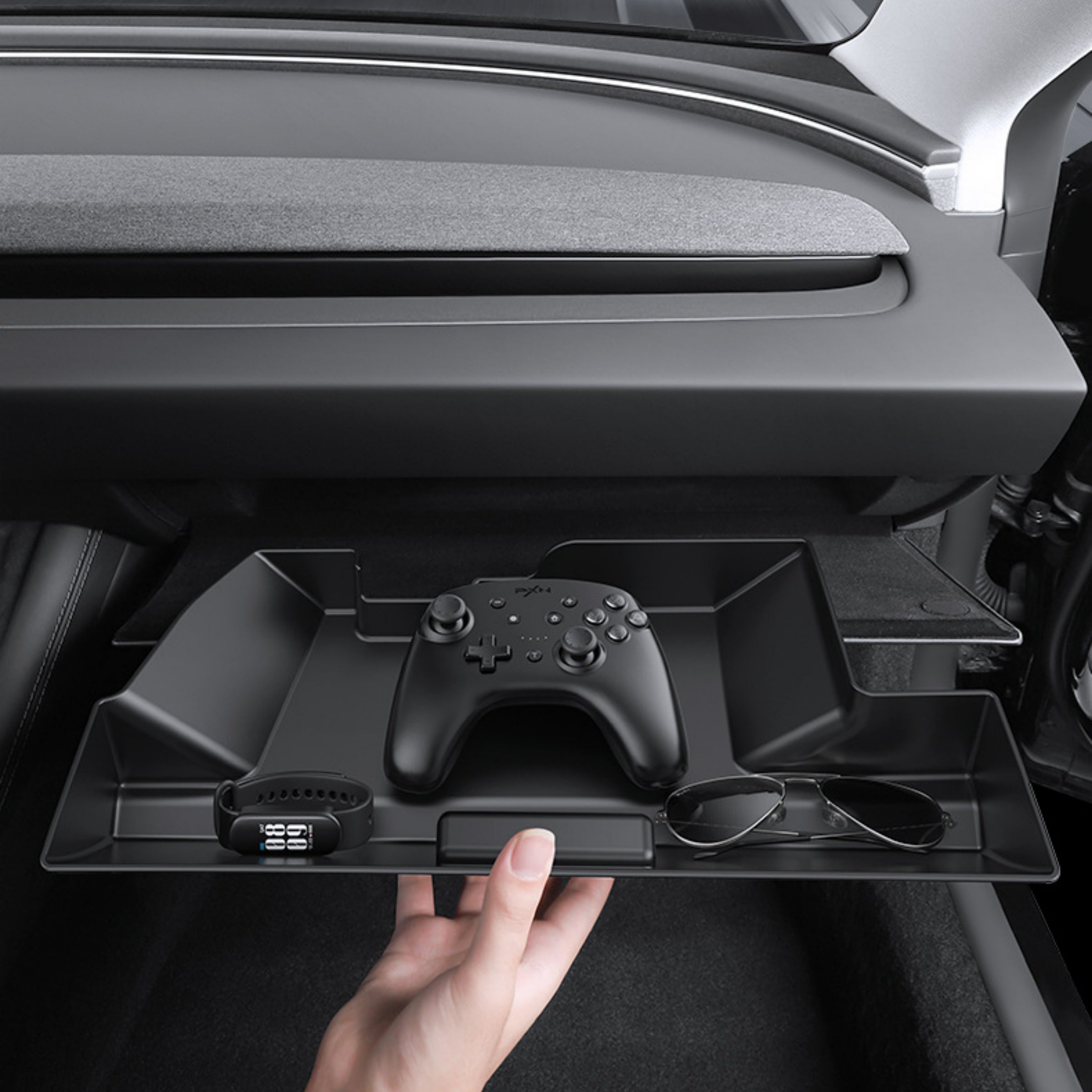 CUTIM Push-Pull Glovebox Storage Case for Tesla Model 3/Y (LHD)
