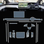CUTIM Transparent TPU Protective Film for Dashboard and Center Console Screens