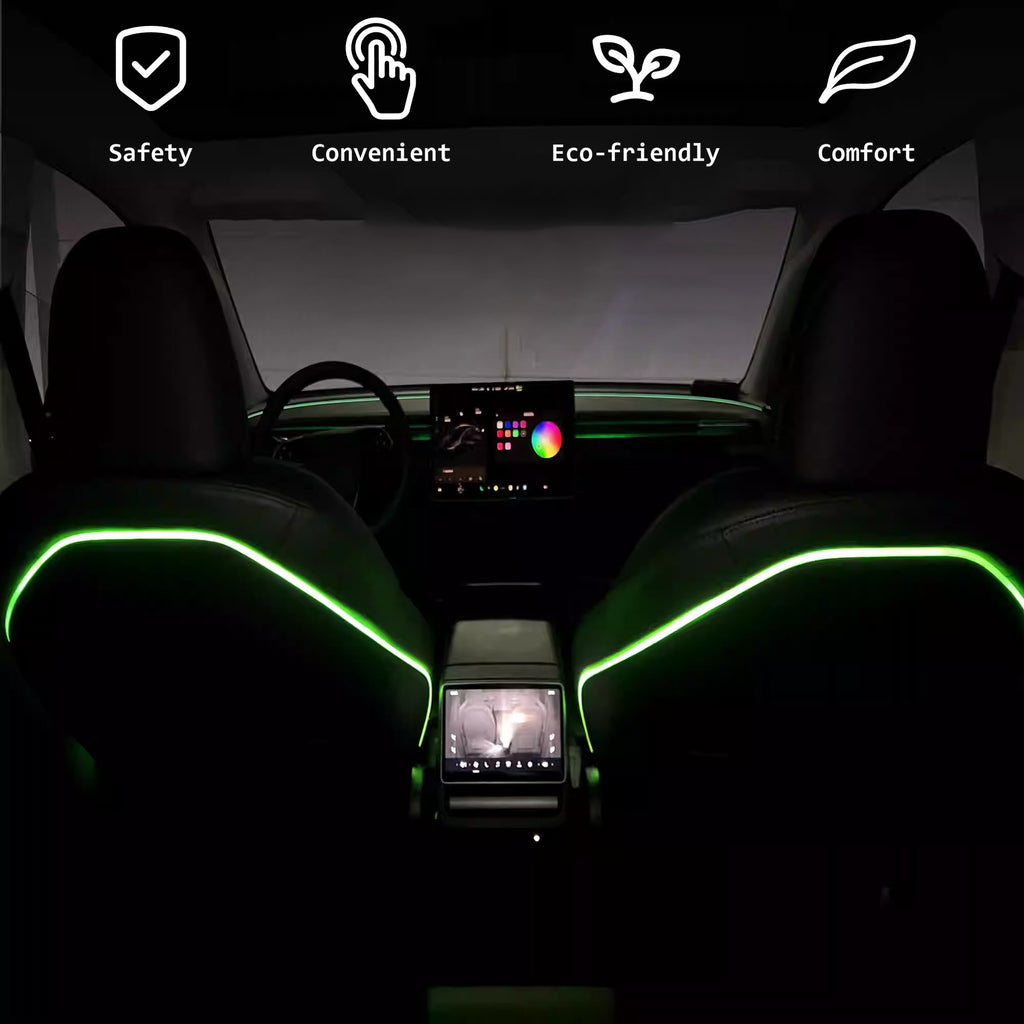 CUTIM Seat Back Ambient Lighting for Model 3 Highland & New Model Y