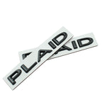 CUTIM Plaid Letter Logo sticker for Tesla Model