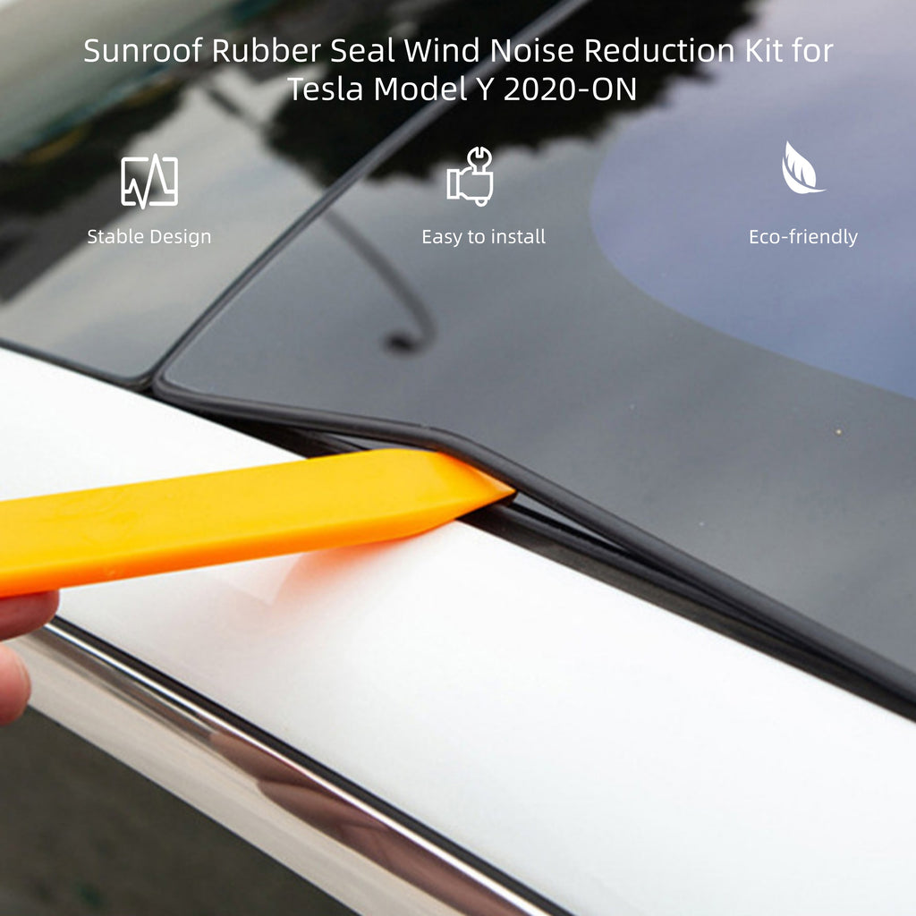 CUTIM Sunroof Rubber Seal Wind Noise Reduction Kit for Tesla Model Y 2020-ON
