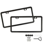 CUTIM Black License Plate Frame for Tesla (2pcs)