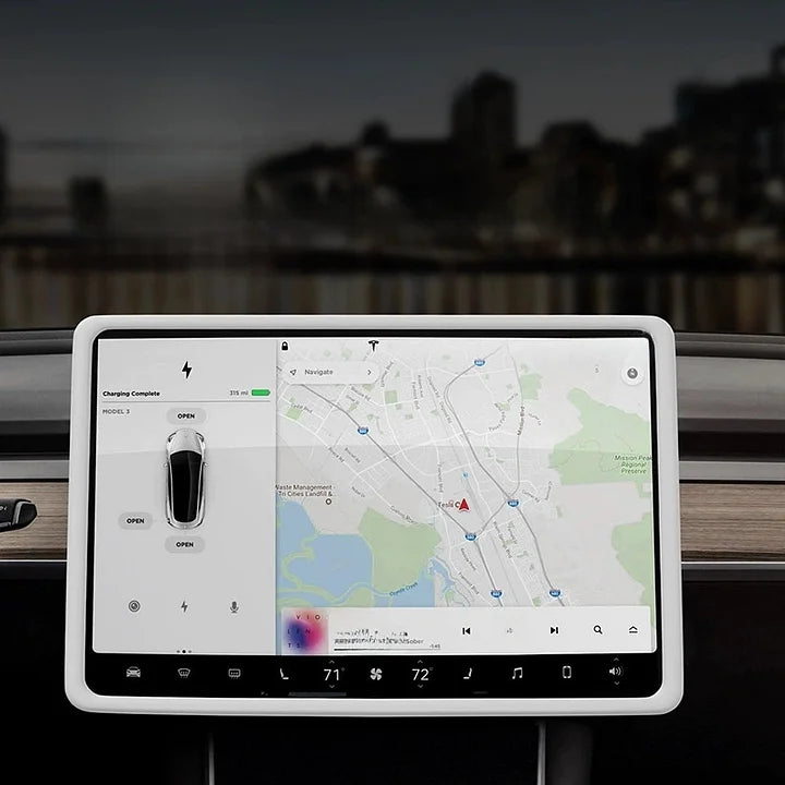 Silicone Screen Protector Frame for Tesla Central Control Navigation
