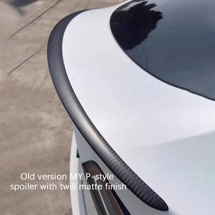 Performance Style Rear Spoiler for Tesla Model Y / Model 3 Highland – Dry Carbon Fiber