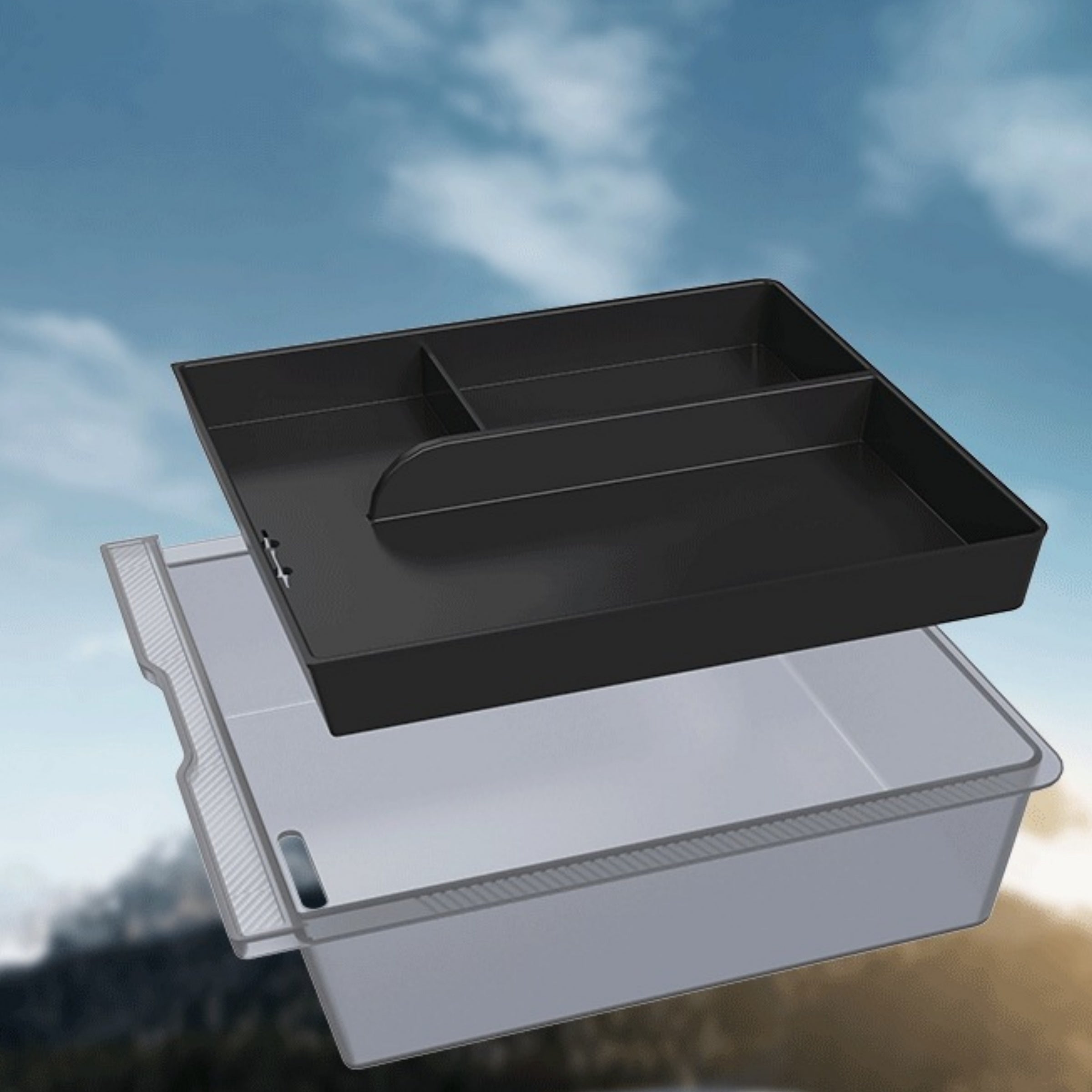 Central Control Armrest Box Storage Box Renewal Version for Tesla Model 3 Highland & Model Y Juniper