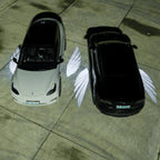 CUTIM Model 3 Highland & New Model Y Angel Wings Rearview Mirror Welcome Light