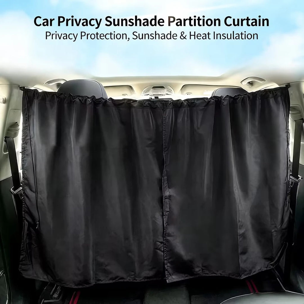 CUTIM Car Sunshade Anti-UV Heat Insulation Privacy Curtain for Front/Rear Row, RV Window Shade Car Curtain