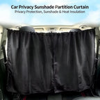 CUTIM Car Sunshade Anti-UV Heat Insulation Privacy Curtain for Front/Rear Row, RV Window Shade Car Curtain