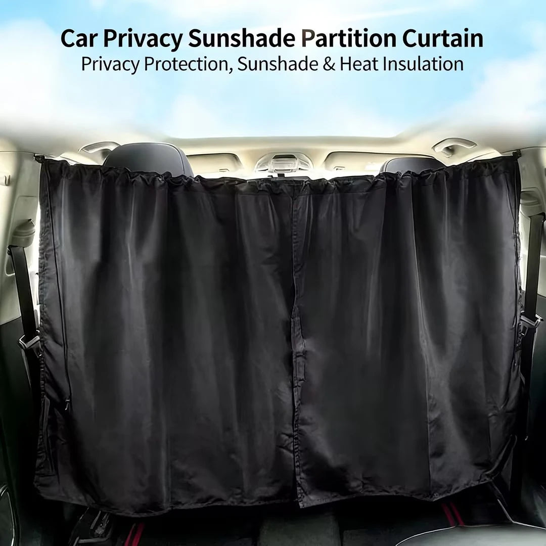 CUTIM Car Sunshade Anti-UV Heat Insulation Privacy Curtain for Front/Rear Row, RV Window Shade Car Curtain