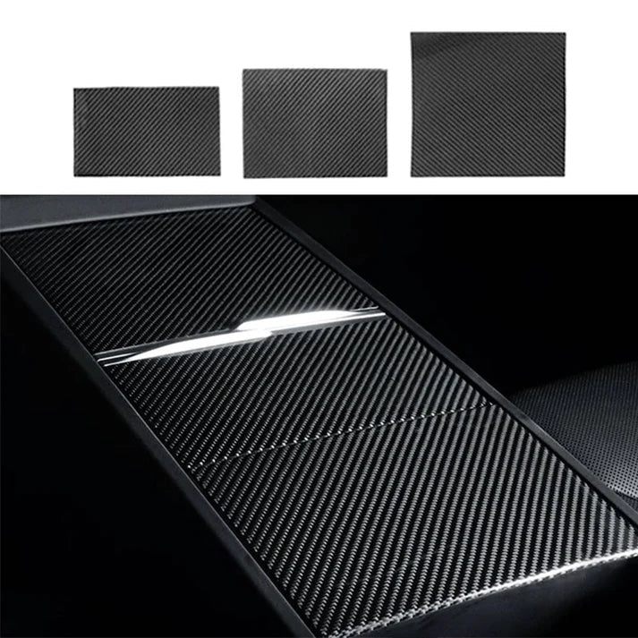 Dry Carbon Fiber Panel Console Wrap for Model Y Juniper / Model 3 Highland
