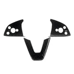 Dry Carbon Fiber Steering Wheel Trim Cover for Model 3 Highland / Model Y Juniper (3 Pieces)