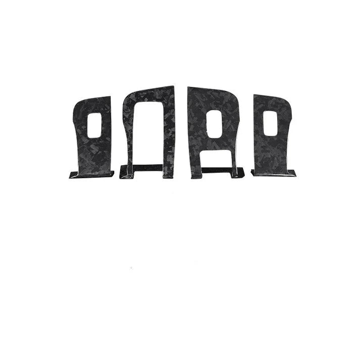 Dry Carbon Fiber Window & Door Switch Covers for Tesla Model Y / Model 3 (Left Hand Drive)