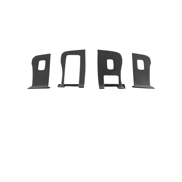 Dry Carbon Fiber Window & Door Switch Covers for Tesla Model Y / Model 3 (Left Hand Drive)