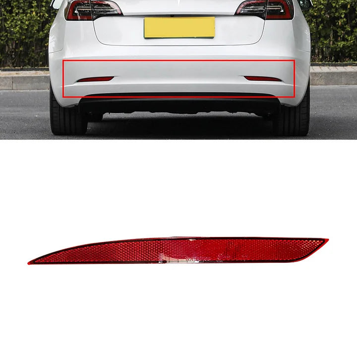 CUTIM Tesla Rear Bumper Reflector & Rear Bumper Light & Rear Fog Light - Replacement Modification Accessory