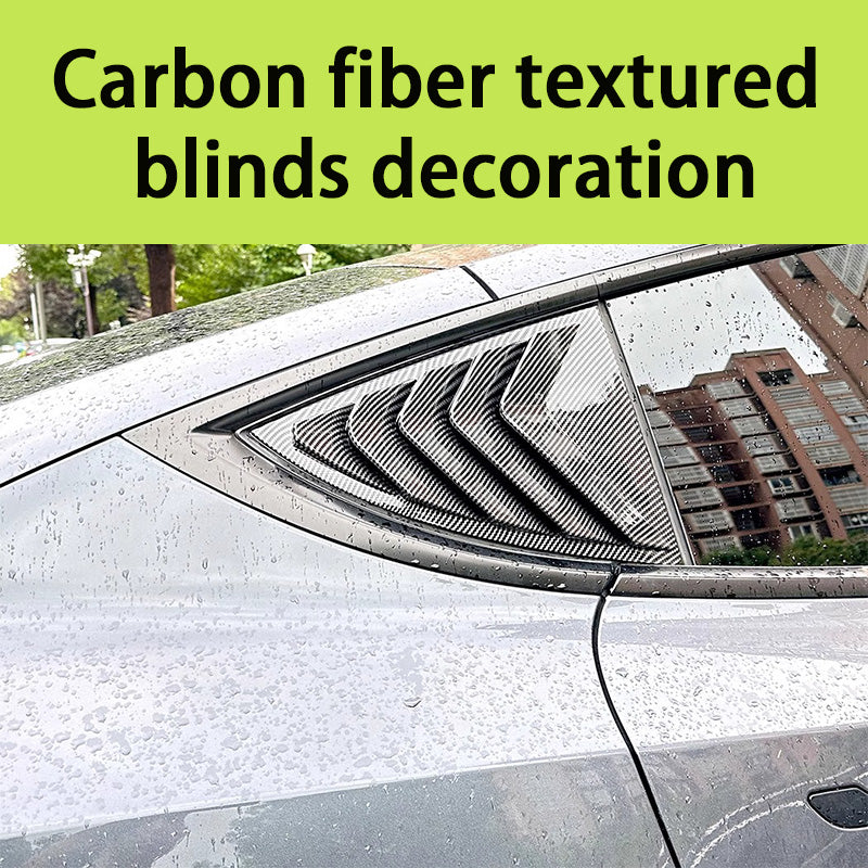 CUTIM Rear Side Window Louvers Cover for Tesla Model Y