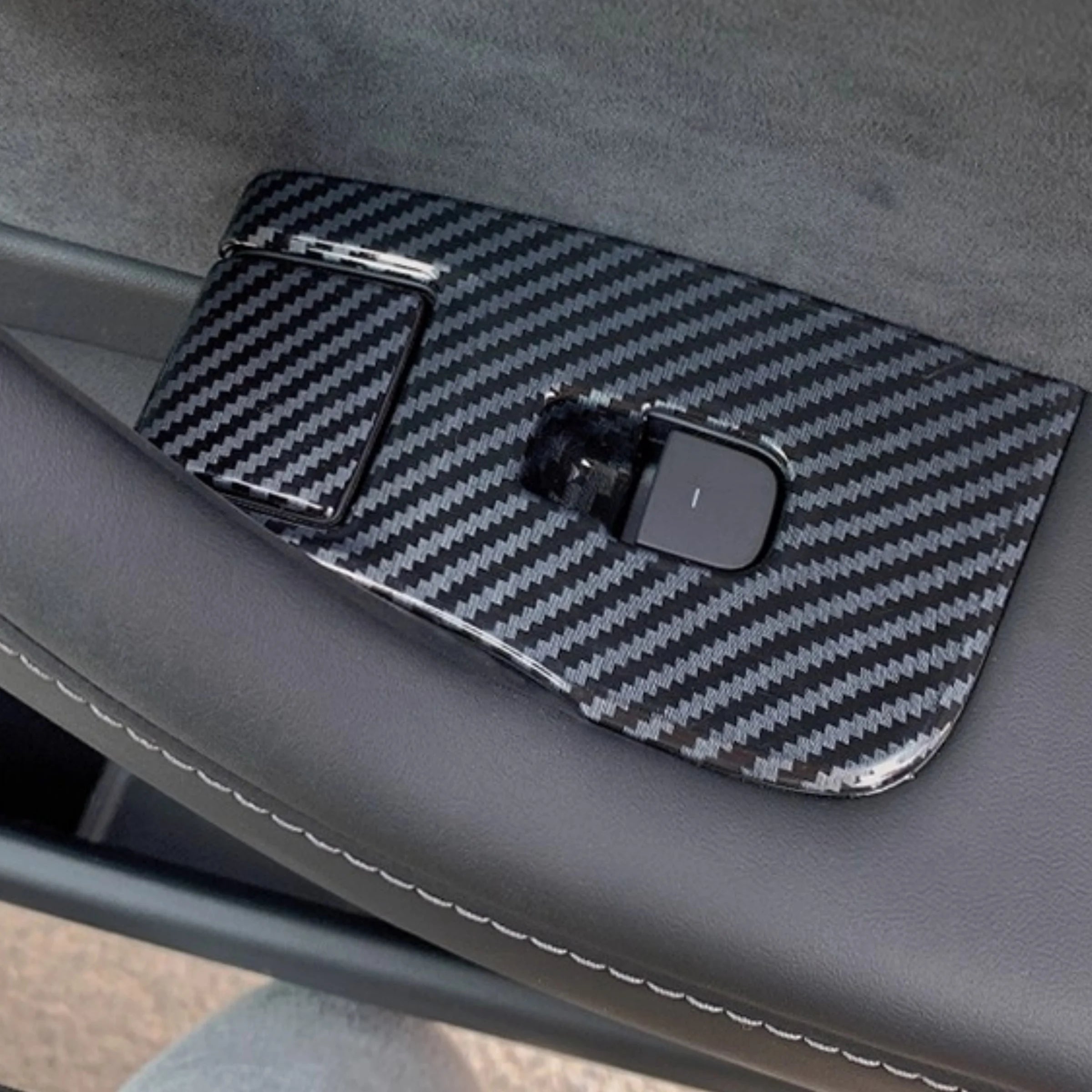 CUTIM Door Lock Switch Cover Trim for Tesla Model 3 & Model Y