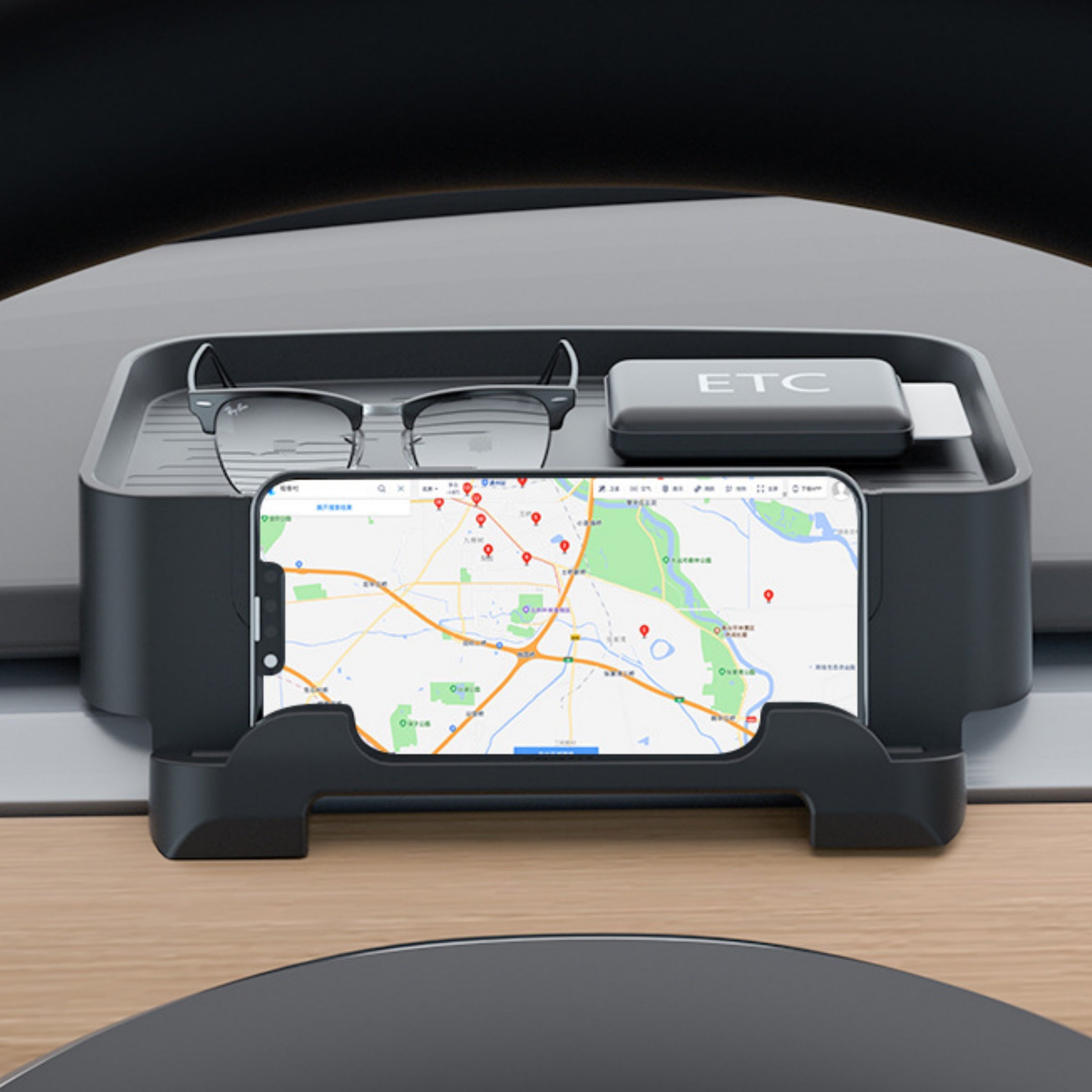 CUTIM Dashboard Concealed Tray For Tesla Model 3 Highland /Y