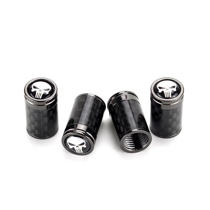 Carbon Fiber Car Wheel Tire Valve Stem Cap for Tesla Model 3/Y/S/X (4PCS)