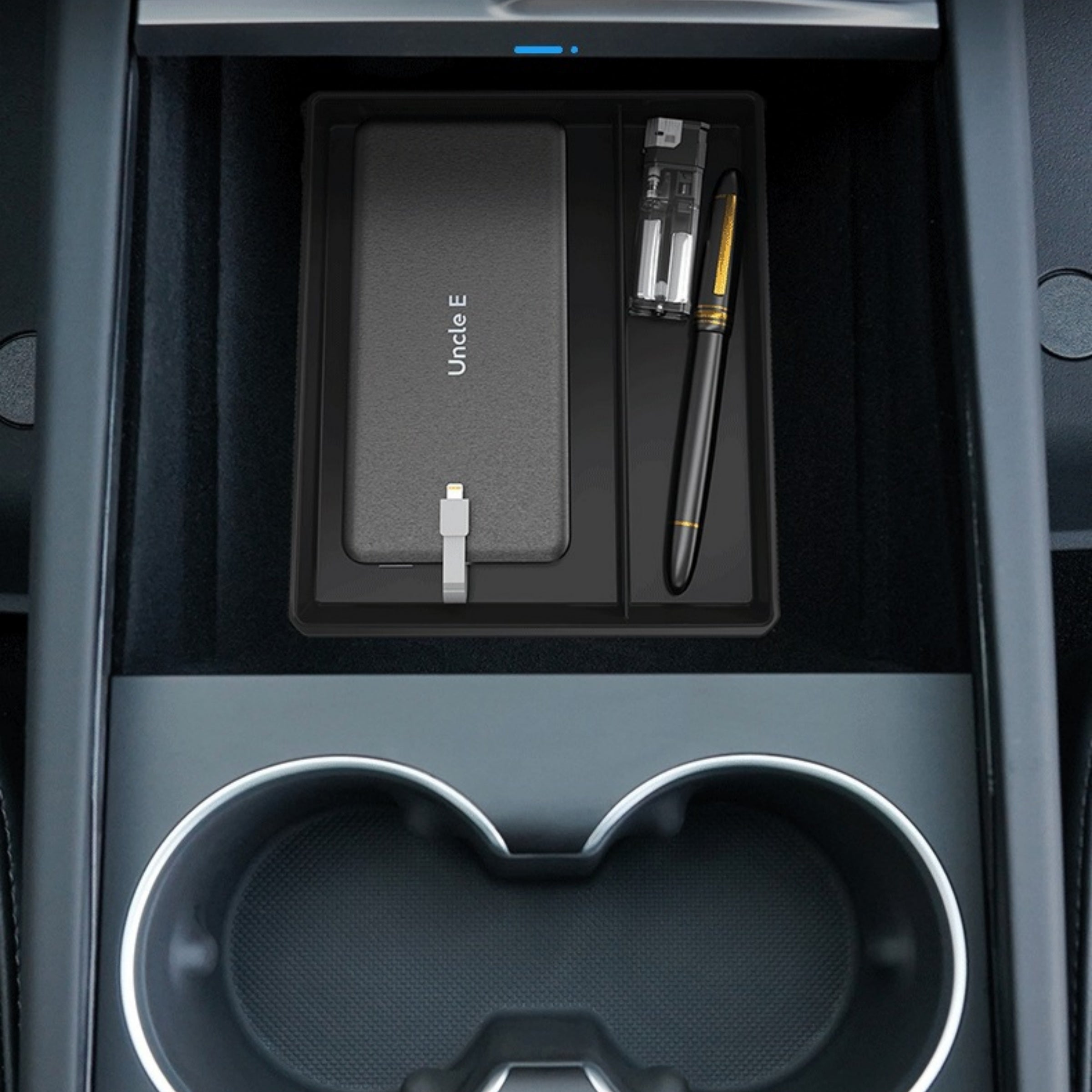 Central Control Armrest Box Storage Box Renewal Version for Tesla Model 3 Highland & Model Y Juniper