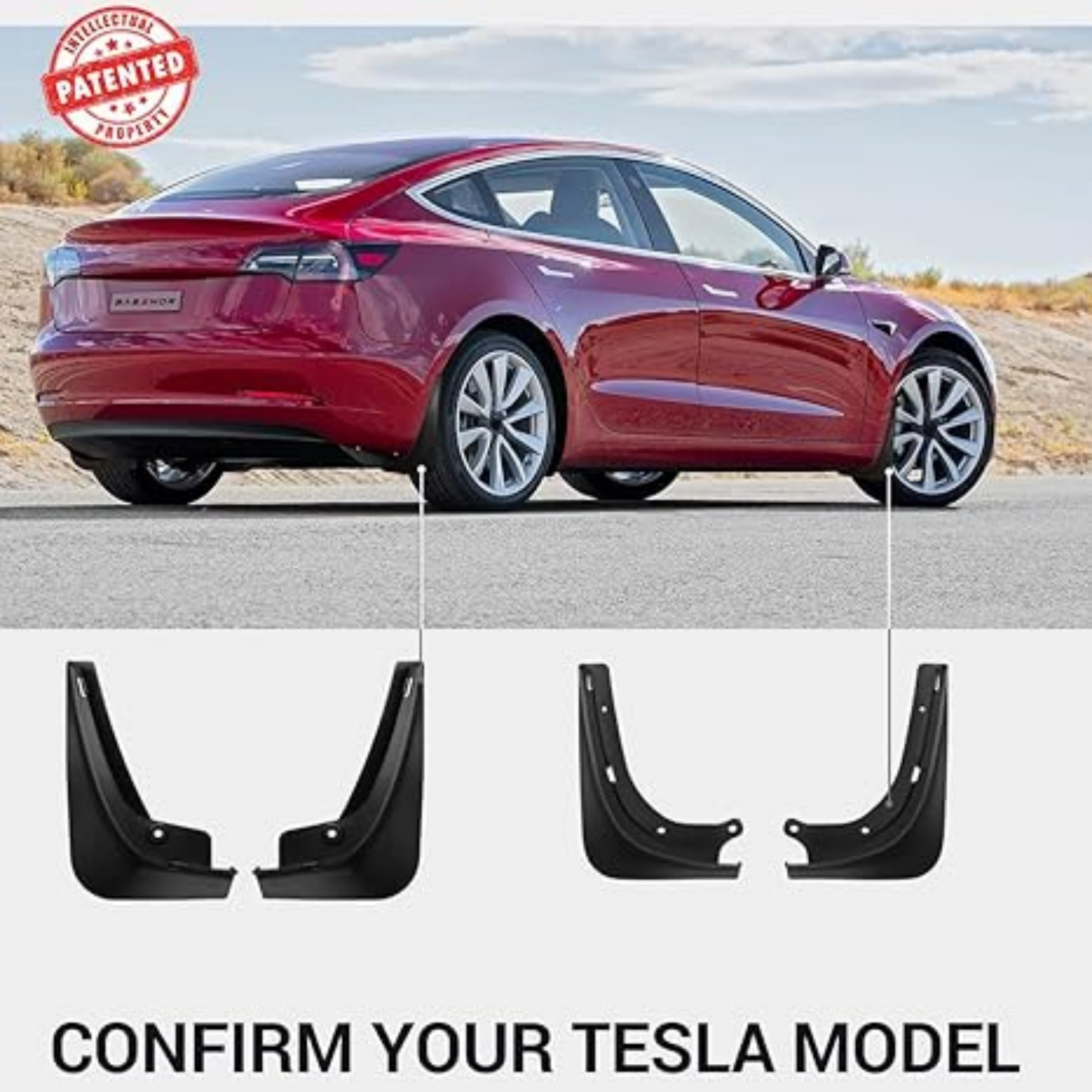 CUTIM Mud Flaps Splash Guards for Tesla