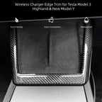 CUTIM Wireless Charger Edge Trim for Tesla Model 3 Highland & New Model Y
