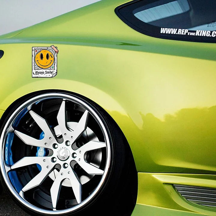 CUTIM Smiley Car Sticker For Tesla Model 3/Y