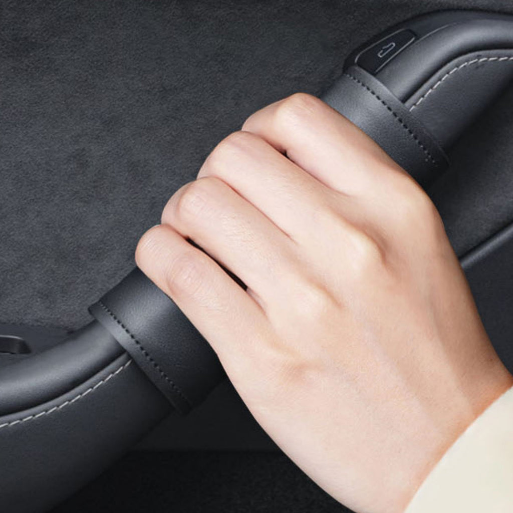 CUTIM Leather Inner Door handle Cover for Tesla Model 3 Model Y